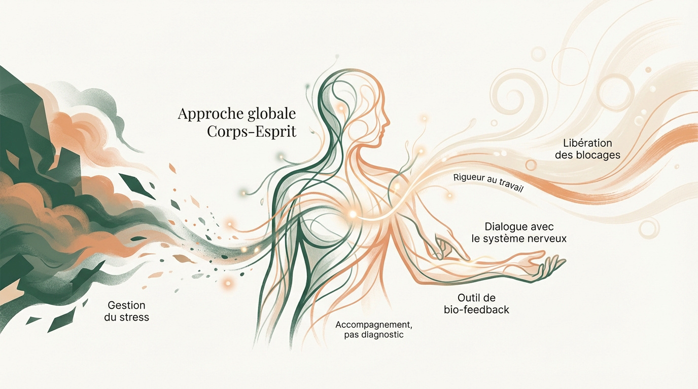 Séance de kinésiologie pour l'équilibre corps-esprit