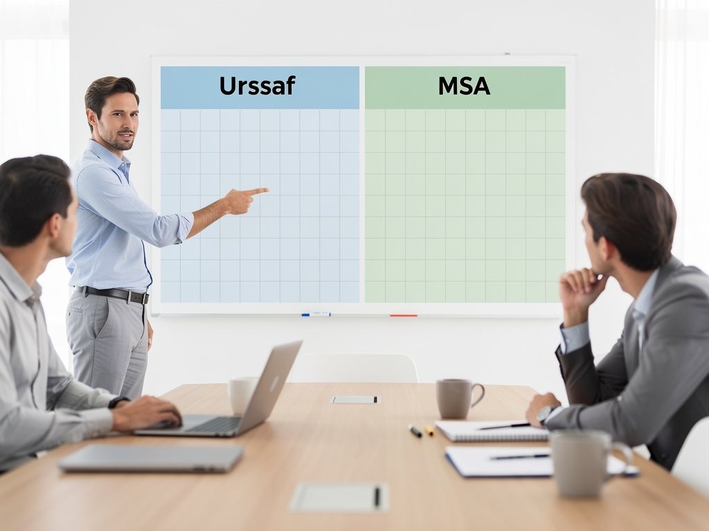 Tableau comparatif Urssaf vs MSA en entreprise