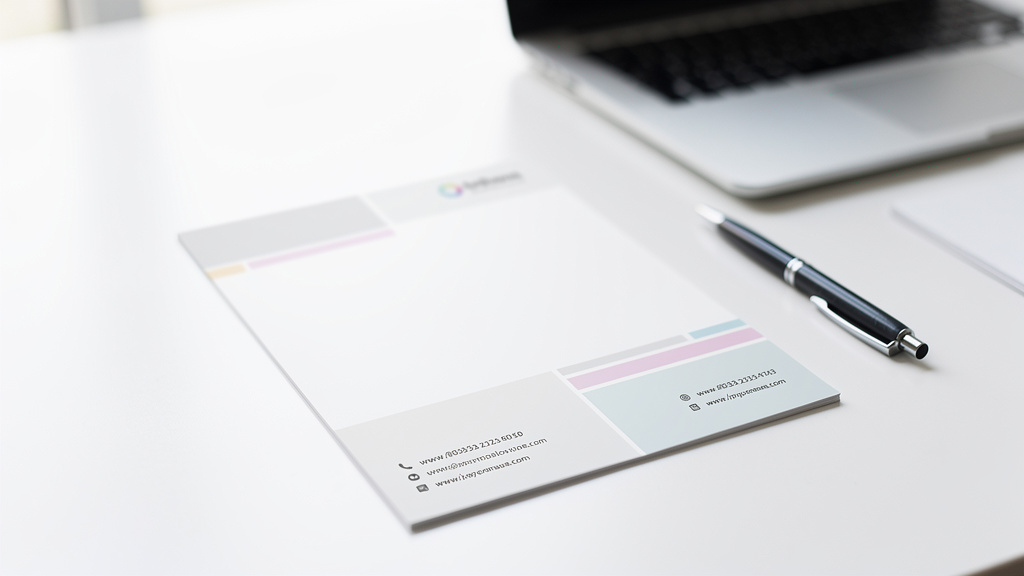 Les coordonnées de l'entreprise sur le flyer