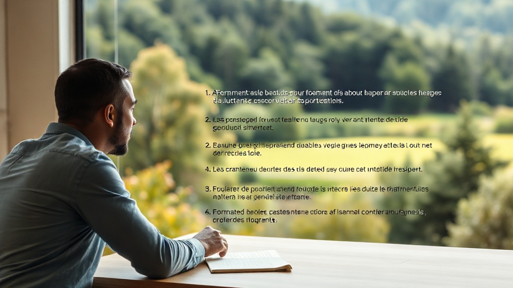 Formateur avec tableau structuré en bullet points