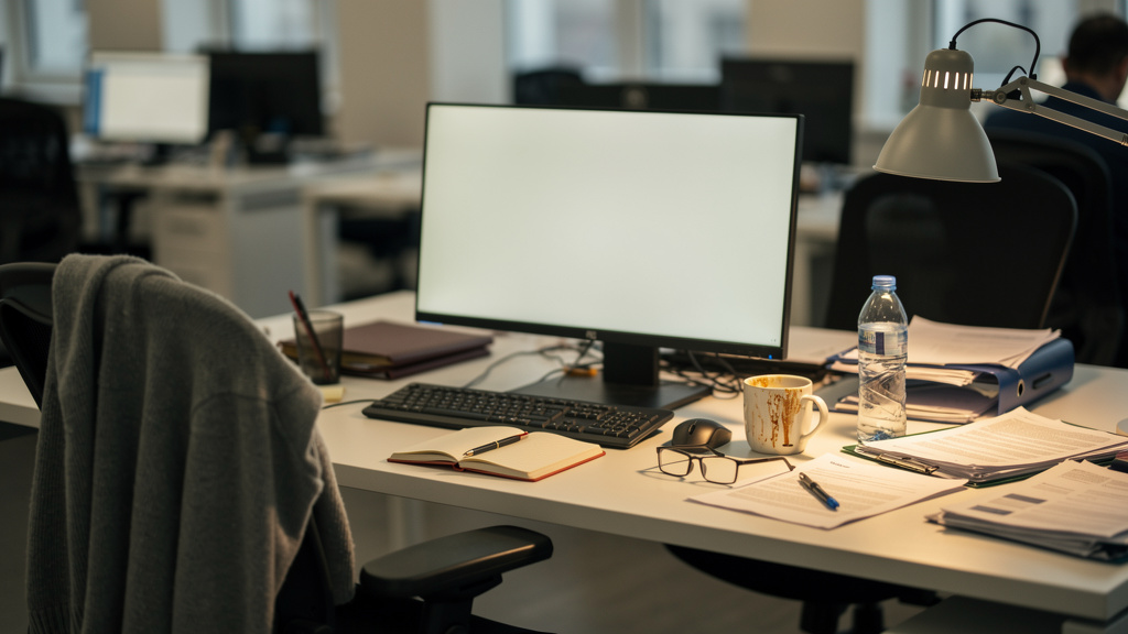 Salarié épuisé à son poste de travail